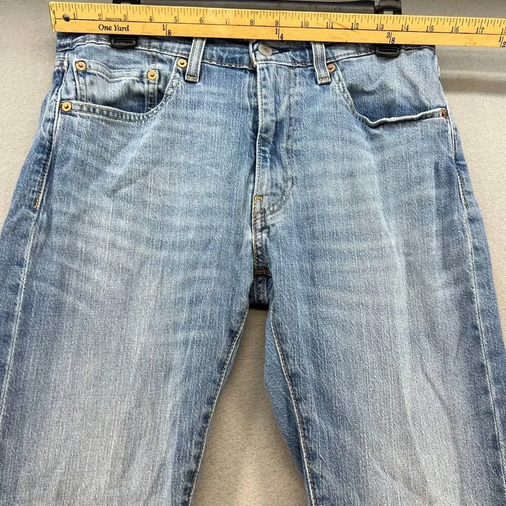 Levi's Men's 505 Premium Denim Jeans Straight Size W32 x L32 Big E - Picture 2 of 15